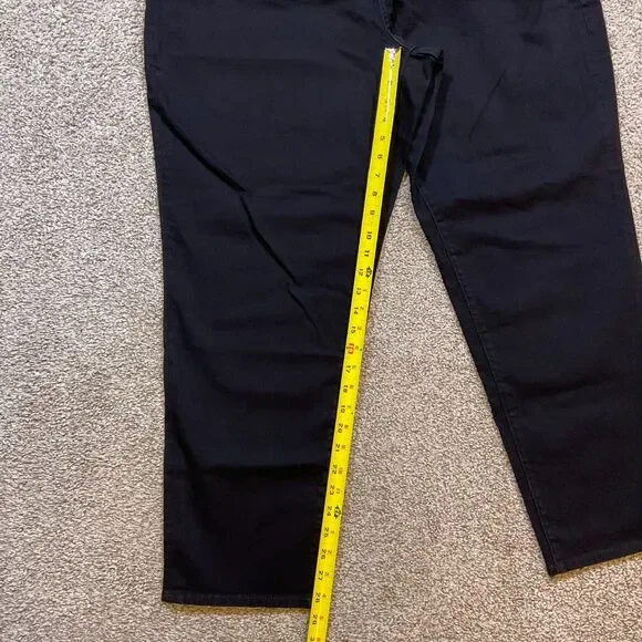 New Talbots W-Heritage Slim Ankle Jeans Black Stretch Denim Size 20W NWT - Picture 8 of 8